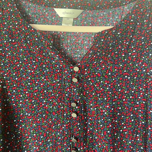 CJ Banks blouse size 2X - Picture 2 of 6